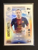 Topps Match Attax Andrés Iniesta Karte