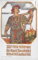 XXIIme Fete federale de chant Neuchatel Juillet 1912