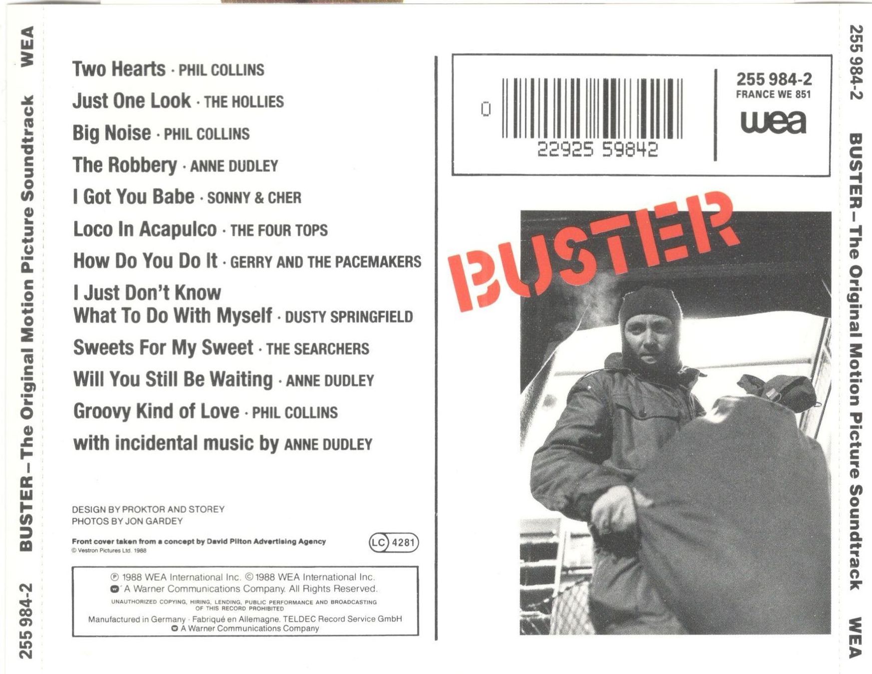 Phil Collin CD Buster The Original Motion Picture Soundtrack (Gebraucht ...
