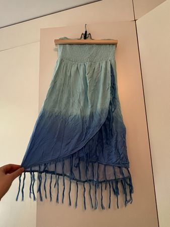 Buffalo London Sommerkleid, schulterfrei Dip-Dye Look