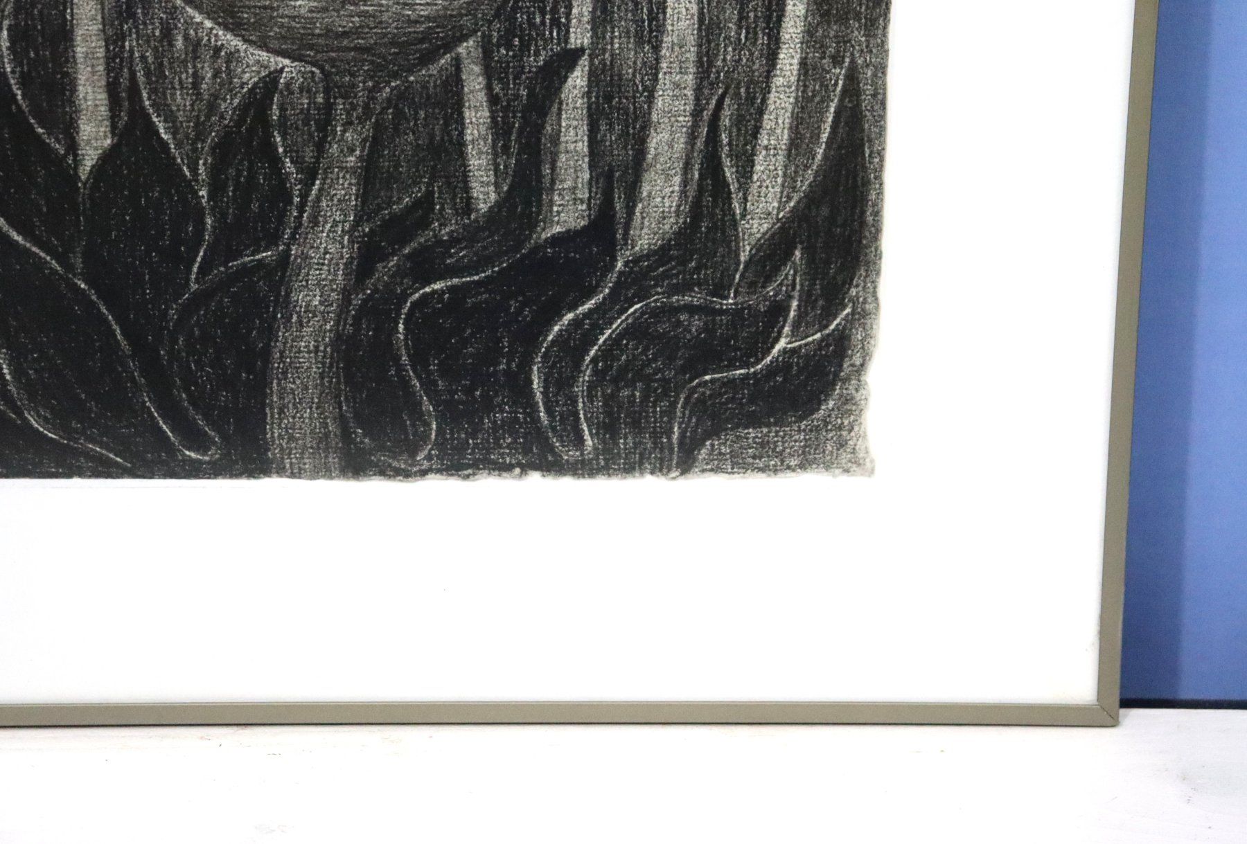 Dipinti: Monika Buchmann-Helbling 1925-2004, Kohlestift "Knospe" – Usato da Zug venduto da Kunst-Fundgrube 7