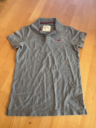 Polo Shirt Gray red Hollister 