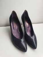 MJUS PUMPS LEDER 40 SCHWARZ BLACK ABSATZ SCHUHE TOP zu ROCK