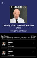 2 Tickets Unheilig 2026 Stehplatz 07.06.26