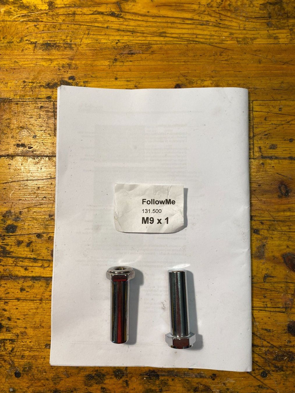 Ersatzteile: Follow Me Adapter M9x1(NEU) – Gebraucht aus Verscio von Gobbig