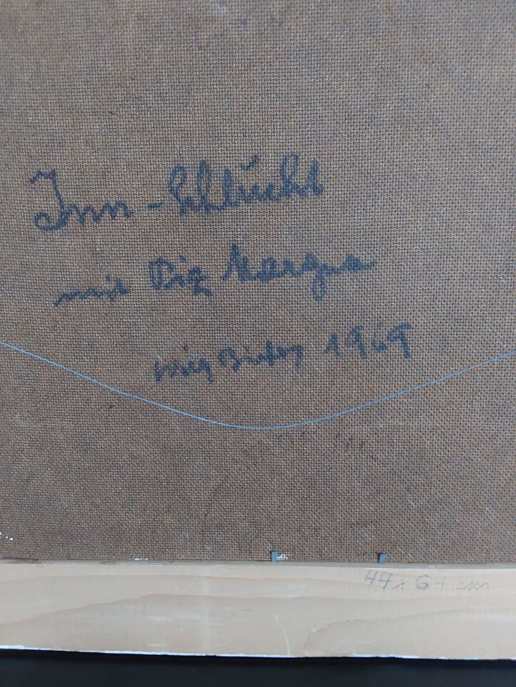 Gemälde: Biefer Willy Oelbild. Mit Rahmen 44x64cm. – Gebraucht aus Steinach von Chilli1957 5