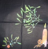 Serviette orange Kerze (w167) 2Stk.