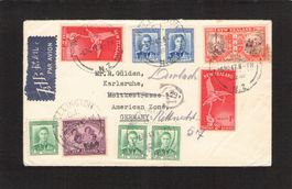 New Zealand - Karlsruhe (Deutschland) Amerik.Zone ,6.11.1947