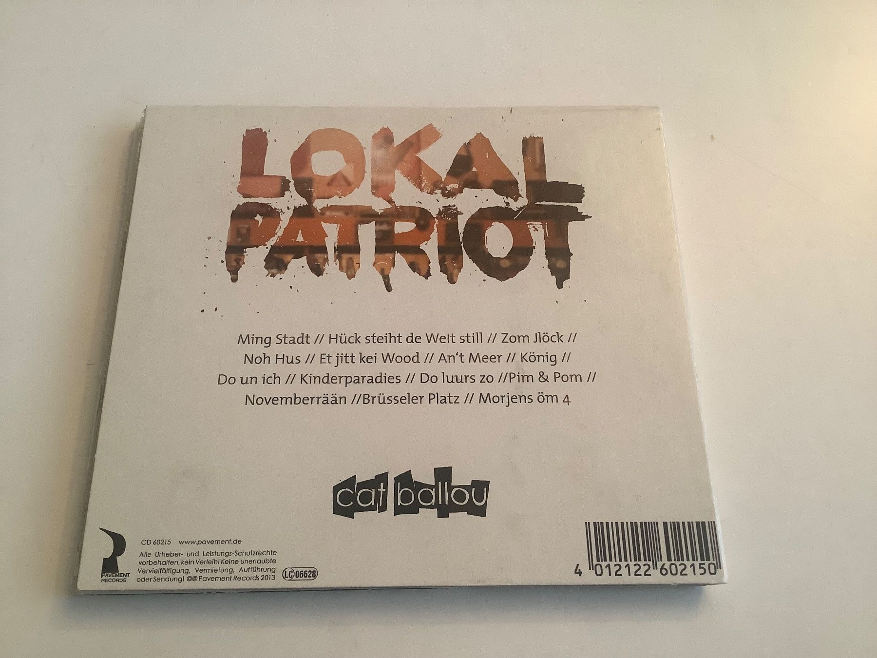 CD: Lokalpatriot / cat ballou / 2013 / Digi – Usato da Dübendorf venduto da Shreck 1