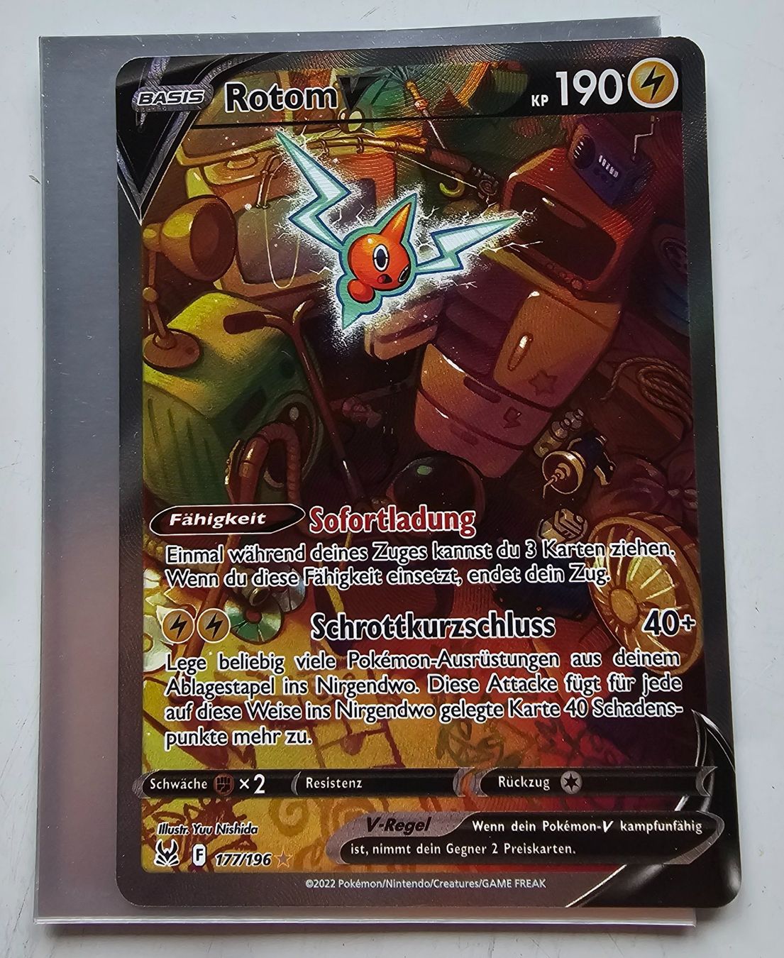 Pokémon Carte collezionabili: Rotom V #177 - Verlorener Ursprung – Nuovo (secondo la descrizione) da Kleindöttingen venduto da G-Cis