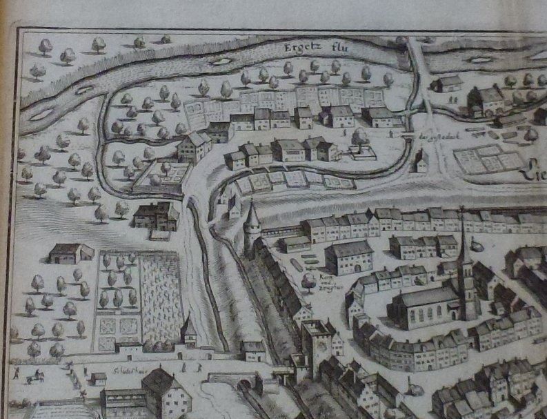 Incisioni: Altes Bild aus Liestal ANNO 1642 – Usato da Walkringen venduto da Casablanca777 3
