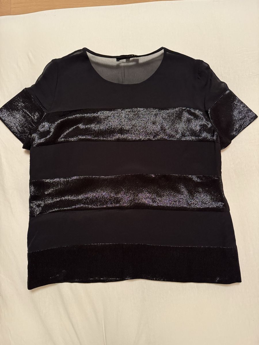 Sandro Top: Elegant Sandro Silk Blend Top, Size 1 – Usato da Vesenaz venduto da nat_mq8l 2