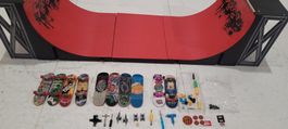 Fingerboard Halfpipe mit Fingerskateboard's