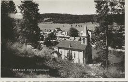 Le Brassus VD Eglise Catholique Vallée de Joux ca. 1940