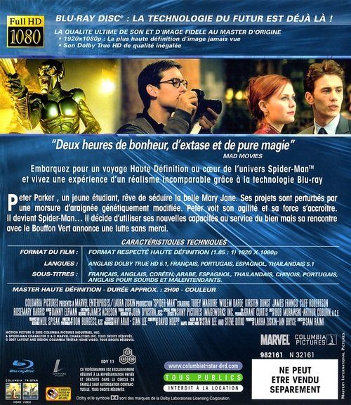 Tutti i DVDs: SPIDER-MAN – Nuovo (secondo la descrizione) da Bursins venduto da Adabel 1