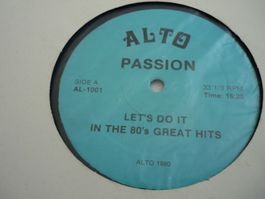 12" Vinyl rarität 80er Dance Alto - Passion - lets do it