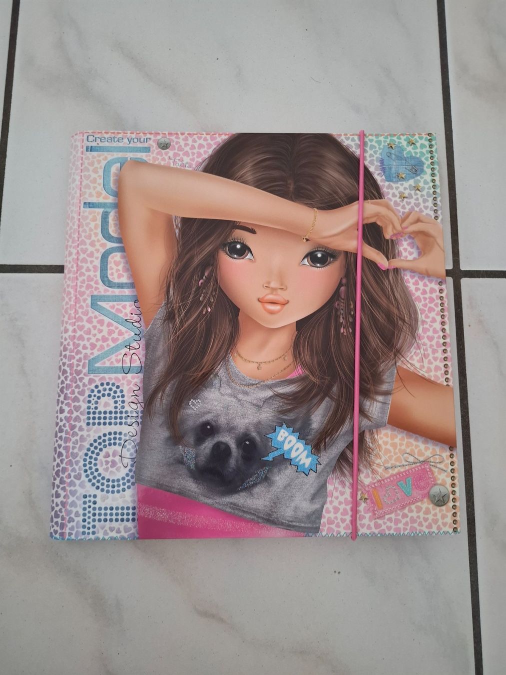 Schreibblöcke: Topmodel Skizzenmappe mit Block und Stickern – Gebraucht aus Gunzwil von 11G11