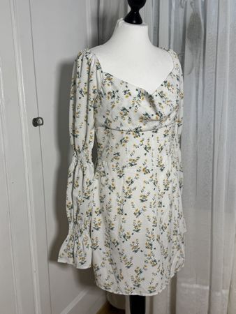 Blumenmuster Kleid Gr. 42