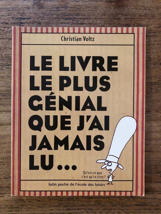 Le Livre Le Plus G Nial Que J Ai Jamais Lu Ans Acheter Sur Ricardo