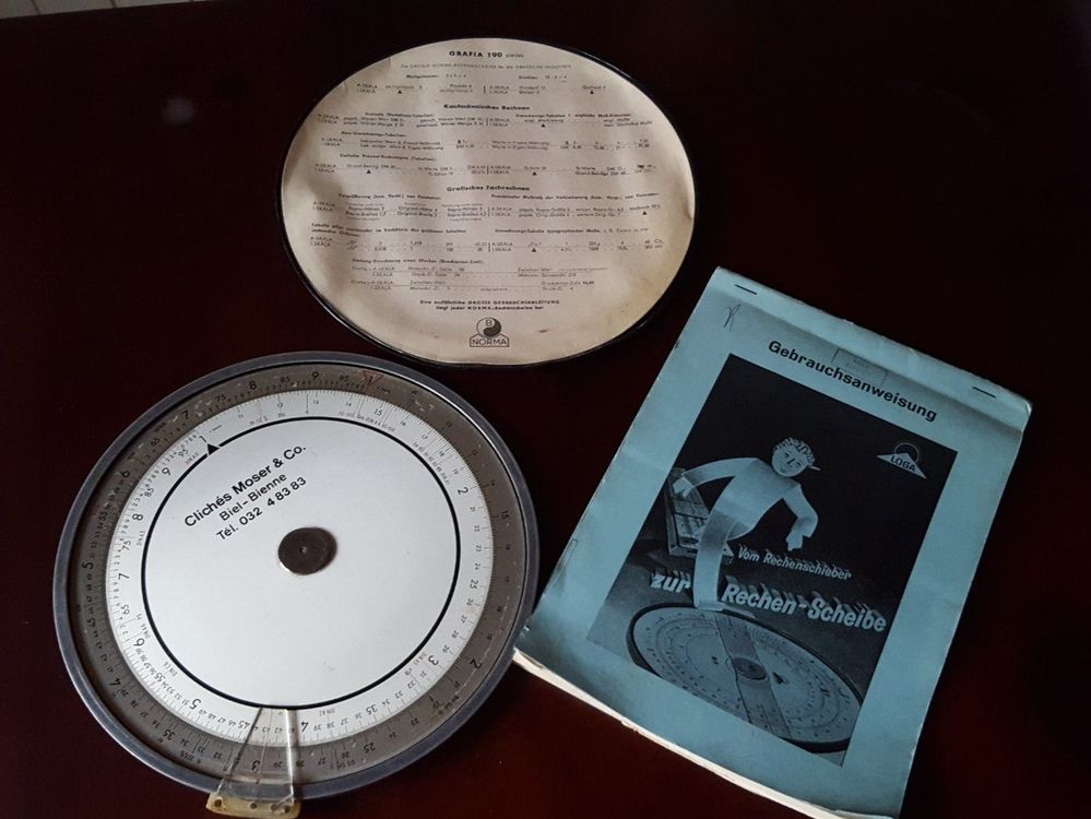 Vintage Rechenscheibe Logo mit Anleitung (Gebraucht) in Dornach für CHF ...