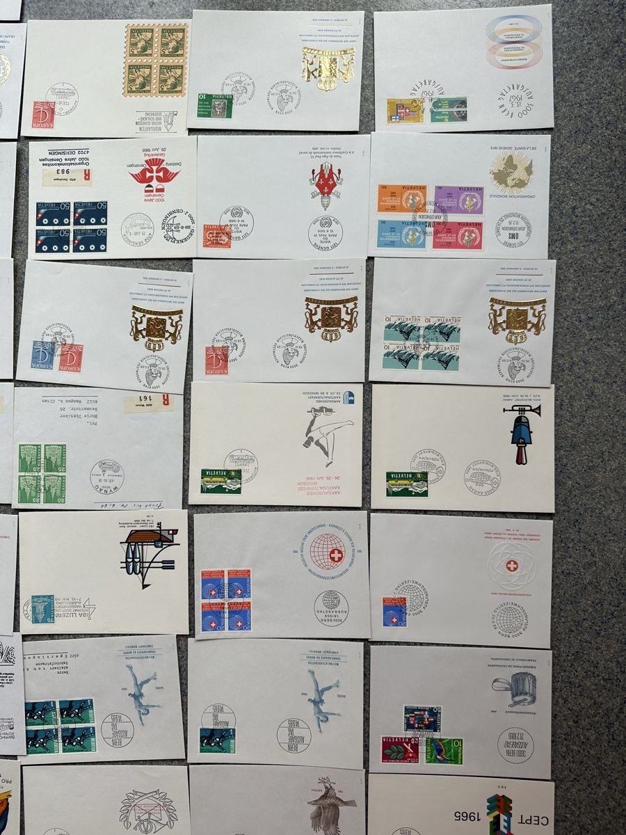 Tutti i francobolli: Schweiz - 79 FDC und Sonderbriefe  – Usato da Schmitten / FR venduto da Samsara169 3