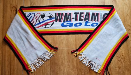 Deutschland vintage Fan Schal FRANCE '98 Fussball Germany