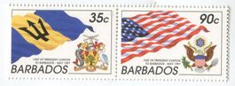Briefmarken Flaggen. Barbados