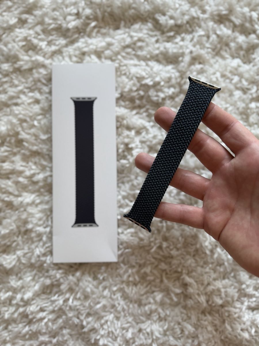 Apple Armbänder & -reifen: Apple Watch Braided Solo Loop 46mm Midnight Gr. 8 Original – Gebraucht aus Zürich von phil_phil_phil 1