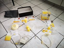 2 x medela set : elektrische Milch Pumpe, Einzel Pumpset,