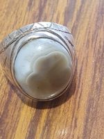 Vintage Silber Achat Ring für Sie oder Ihn