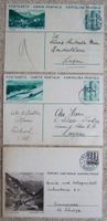 3 BILDPOSTKARTEN KT. GRAUBÜNDEN 1933 / 1934 / 1944