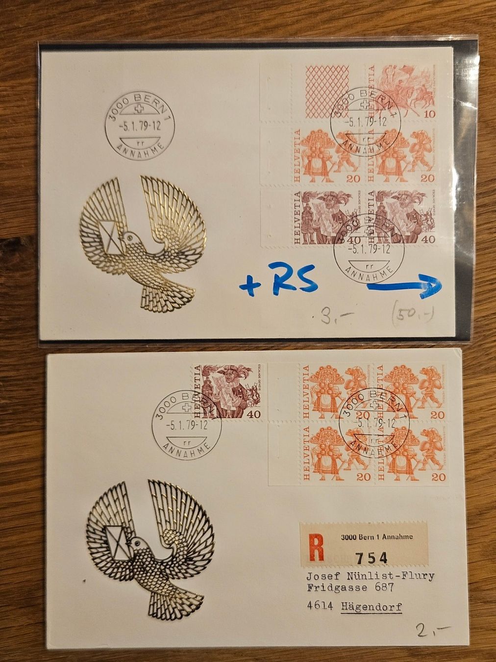 Tutti i francobolli: FDC MH 1979 (Kat 50.--) ab 4.-- – Usato da Buttikon SZ venduto da Marcelr