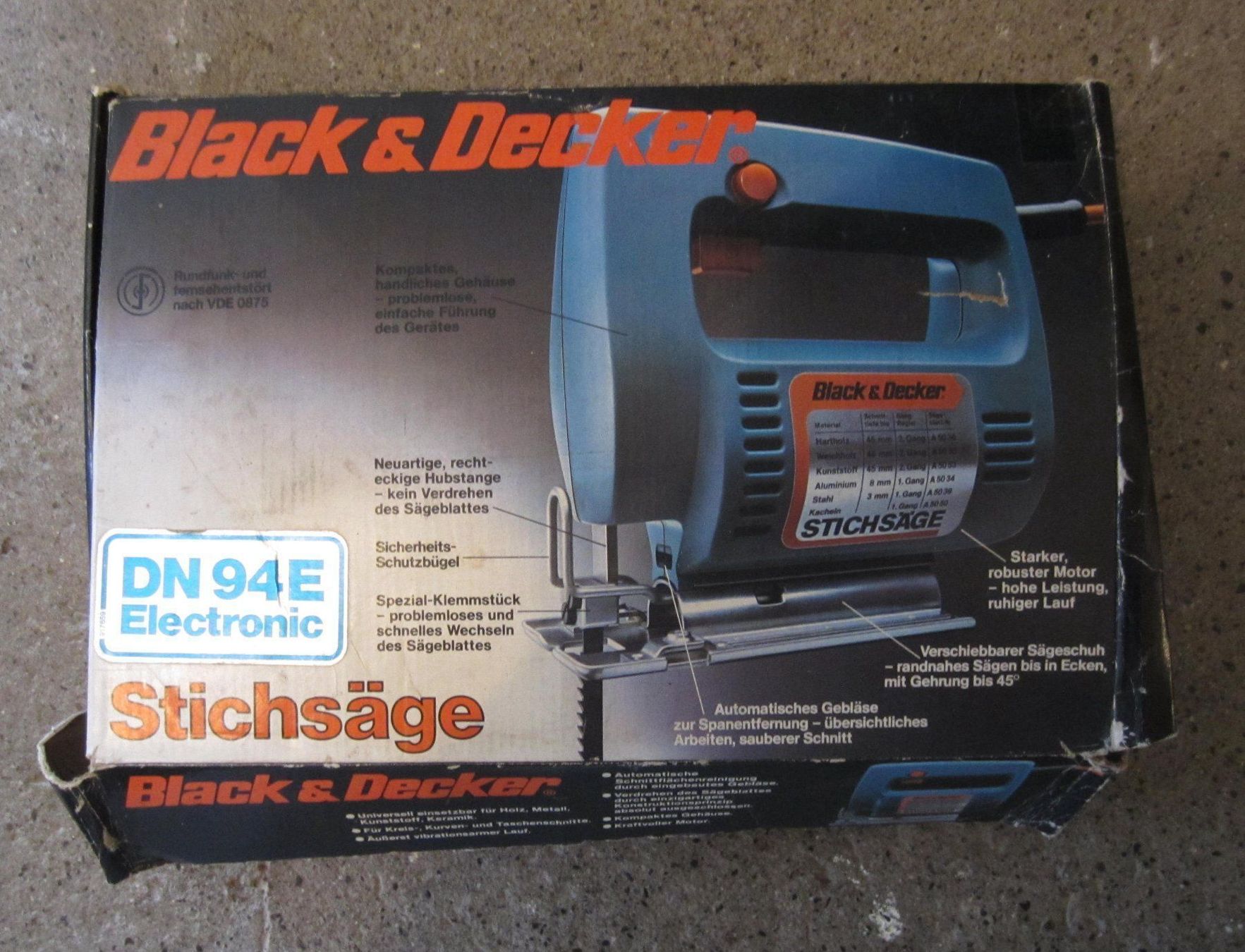Seghe: Black & Decker Stichsäge DN 94E – Usato da Meggen venduto da Tristar03
