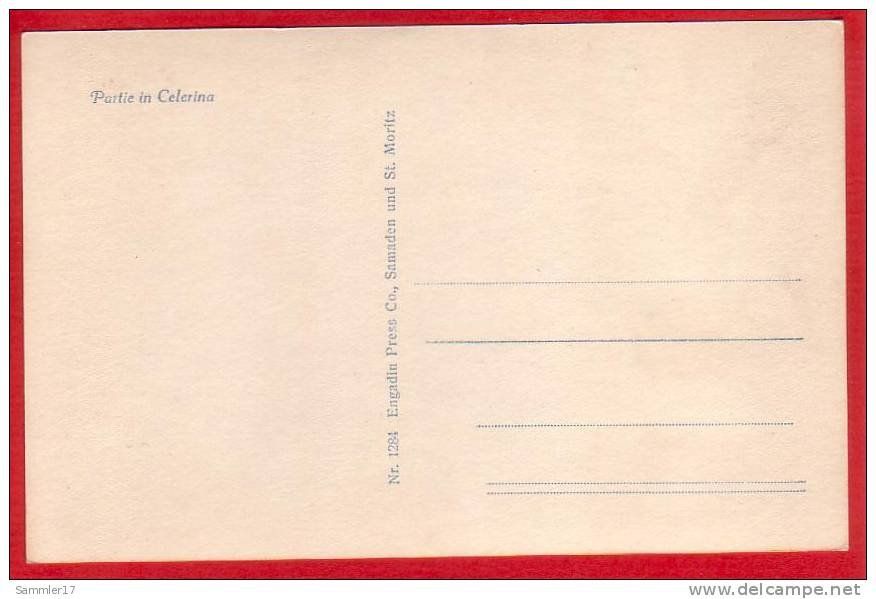 Cartoline postali: CELERINA, TEILANSICHT – Usato da Grüningen venduto da Kartenlaube 1