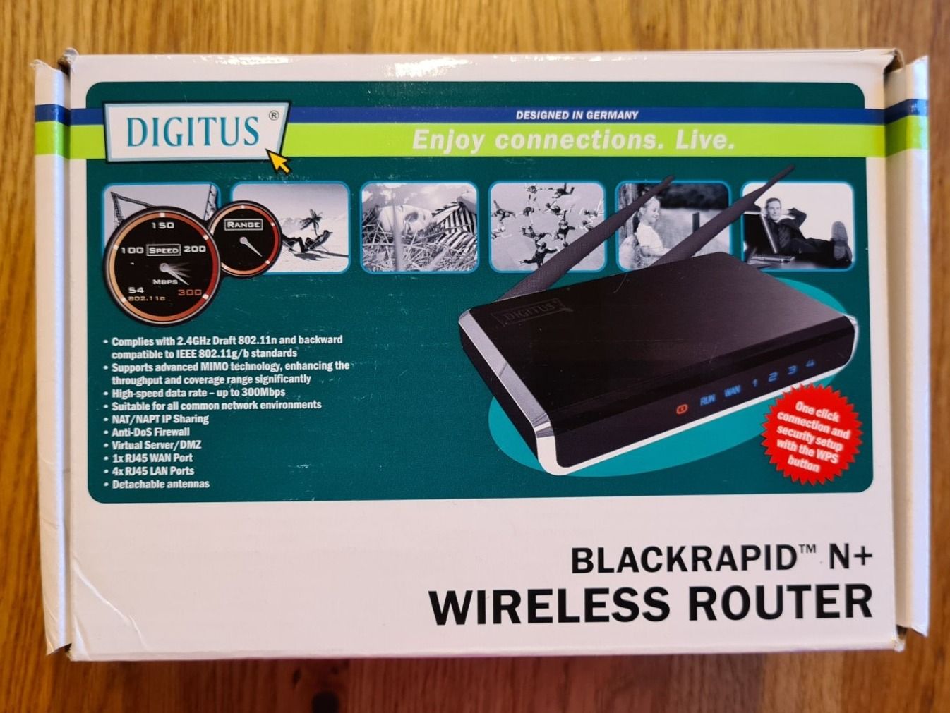 PCs: Wireless Router,Digitus (Assmann) Modell: BlackRapid N+ – Neu (gemäss Beschreibung) aus Winkel von Heuresis