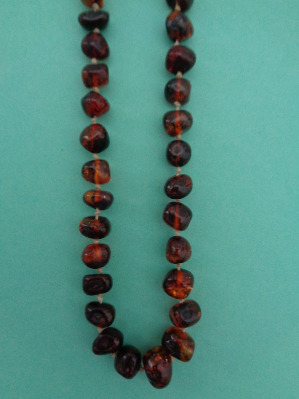 Catenine: Natur Bernstein Kette - Collier  49 cm. – Usato da Chur venduto da omonia 3