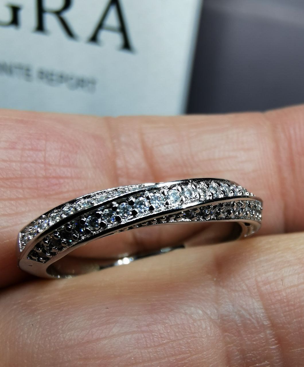 Anelli: Bague argent avec diamants de moissanite certifiés GRA – Nuovo e nell'imballaggio originale da Reconvilier venduto da Tsma67 4
