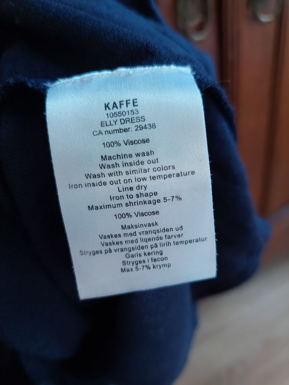 Kleider: Kleid 100% Viskose blau Kaffe 34 36 mit Spitze – Gebraucht aus Zürich von Julia0123 3