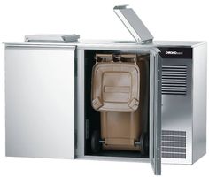 Abfallkühler 2 x 120 L Edelstahl, steckerfertig, neu