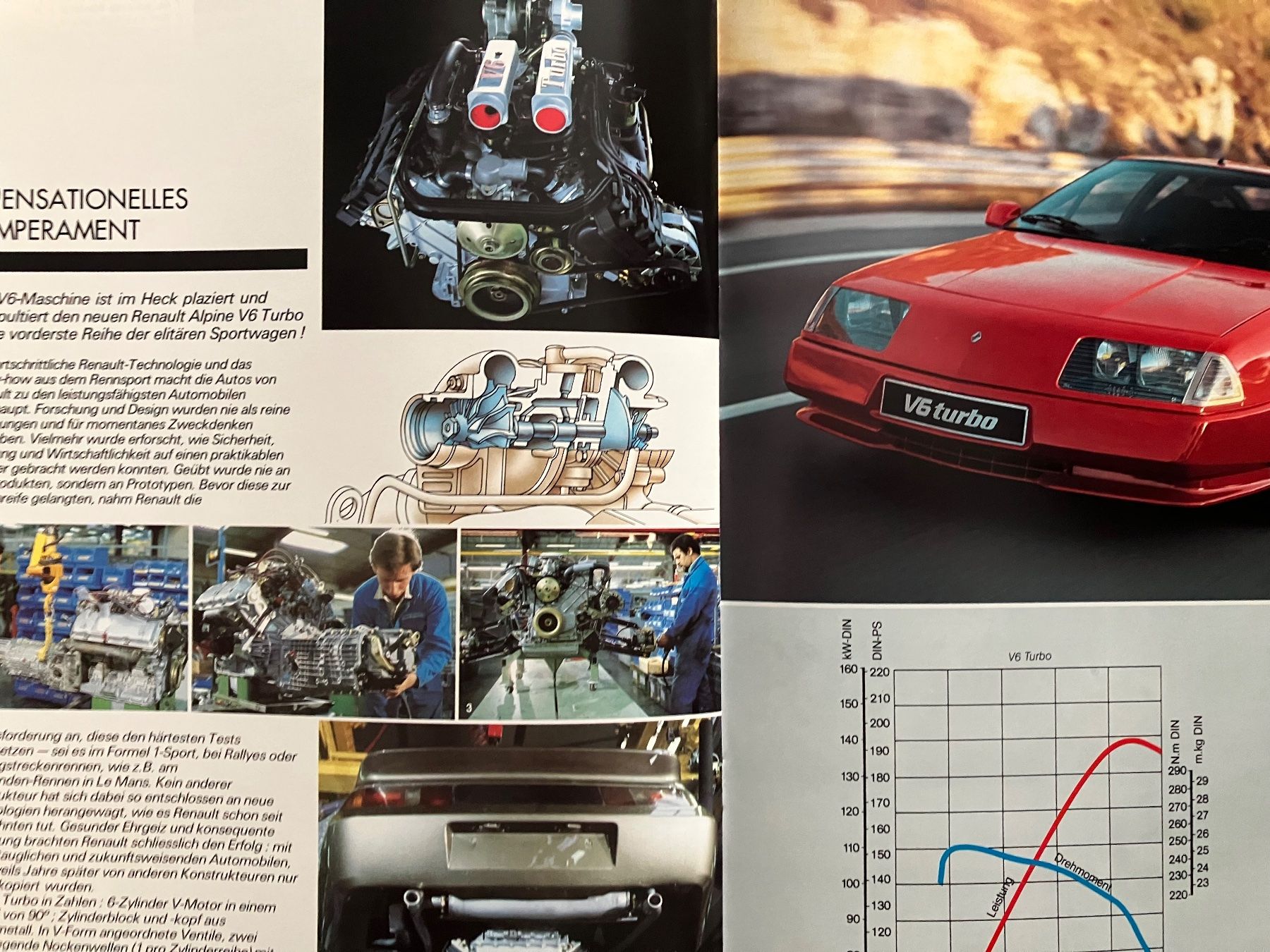 Renault Autos: Renault Alpine V6 Turbo - Original Prospekt – Neu (gemäss Beschreibung) aus Malans GR von Chueche427 7