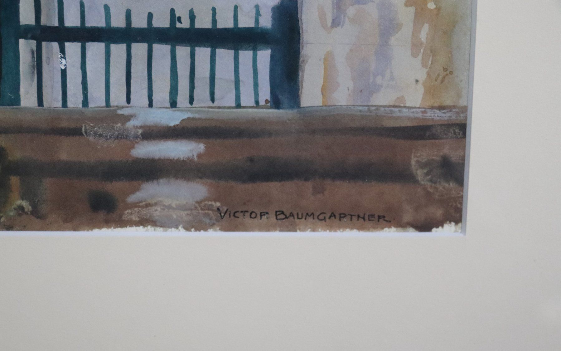 Dipinti: Viktor Baumgartner, Mischtechnik auf Papier, Tabernakel 1925 – Usato da Zug venduto da Kunst-Fundgrube 2