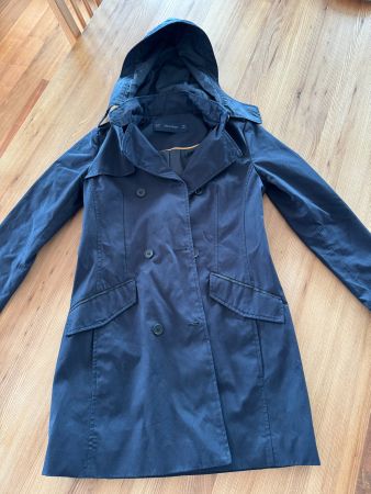 Trenchcoat - Damen Übergangsjacke Gr. XS Kapuze