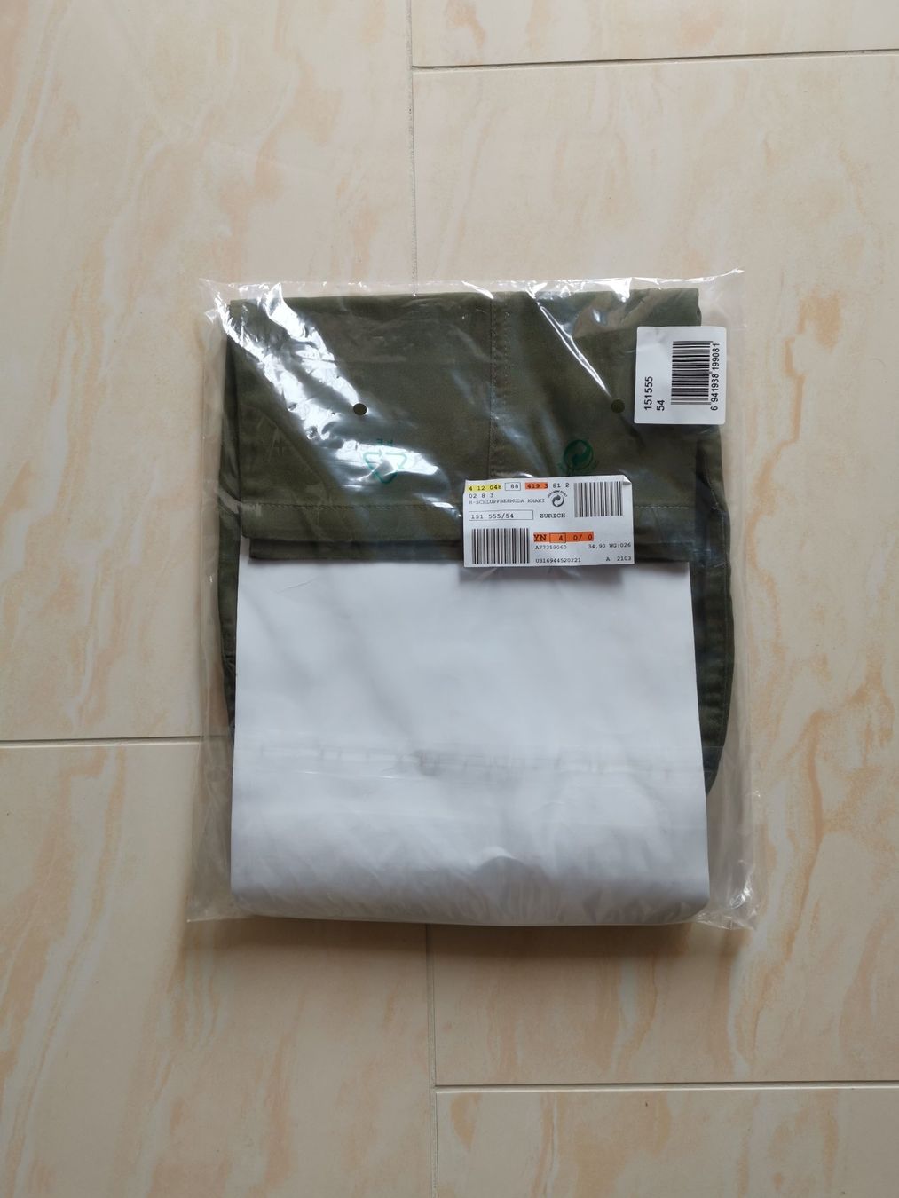 Pantaloni: Schlupfbermuda Khaki in Gr. 54 – Nuovo e nell'imballaggio originale da Dornach venduto da Hei50 1