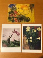 3x Postkarten Marc Chagall