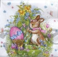 Serviette Häschen (o107)