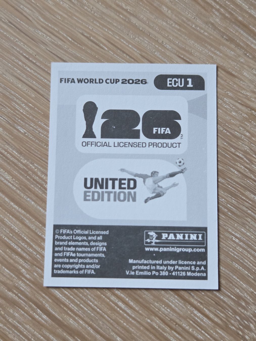 Panini Sammelbilder & Trading cards: Panini FIFA WM 2026 ECU 1 – Neu und originalverpackt aus St-Imier von Mod_qd95 1
