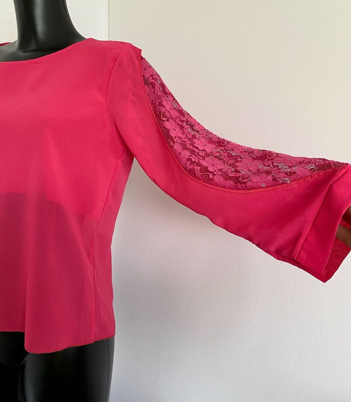 Blusen: Gr 38 Chiffon Bluse mit Spitzeneinsatz – Gebraucht aus Rickenbach b. Wil von sunneschii_ 5