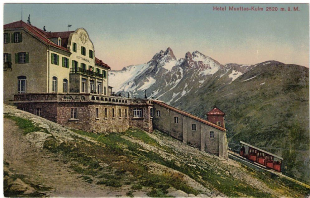 Ansichtskarten: St. Moritz - Standseilbahn Muottas Muragl – Gebraucht aus Binningen von Mountainrider