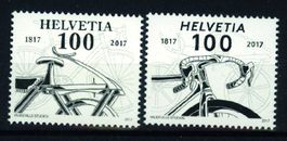 2017, Sondermarken 200 Jahre Velo ** (2)