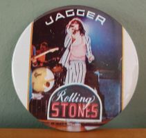 Seltener Ansteck-Button "JAGGER" Rolling Stones